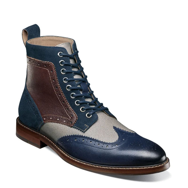 Men's Stacy Adams, Finnegan Wingtip Lace Up Boot